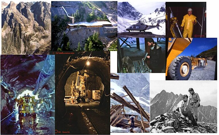 Esplorazione mineraria 1976-1983.  Recapitulative summary of underground mining activities and incurred costs (1976-1983)